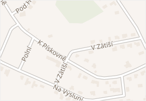 V Zátiší v obci Strančice - mapa ulice