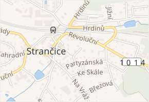 Vrbová v obci Strančice - mapa ulice