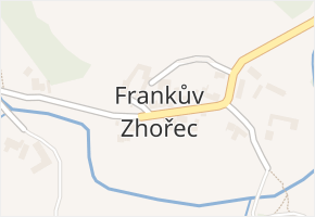 Frankův Zhořec v obci Stránecká Zhoř - mapa části obce