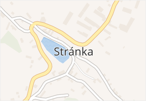 Stránka v obci Stránka - mapa části obce