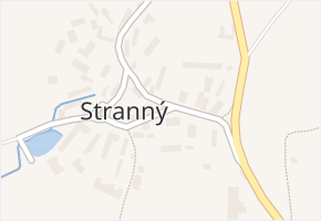 Stranný v obci Stranný - mapa části obce
