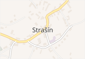Strašín v obci Strašín - mapa části obce