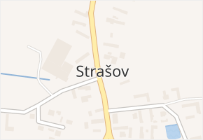 Strašov v obci Strašov - mapa části obce