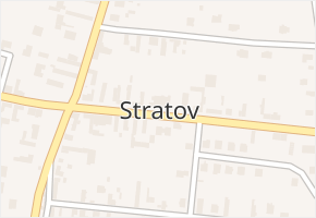 Stratov v obci Stratov - mapa části obce