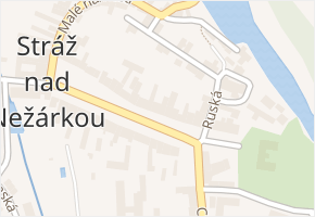 náměstí Emy Destinnové v obci Stráž nad Nežárkou - mapa ulice