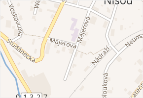 Majerova v obci Stráž nad Nisou - mapa ulice