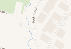 Pod Strání v obci Stráž nad Nisou - mapa ulice