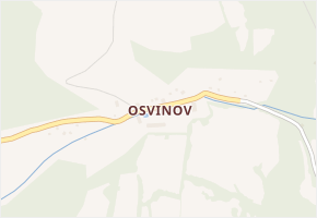 Osvinov v obci Stráž nad Ohří - mapa části obce