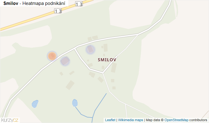 Mapa Smilov - Firmy v části obce.