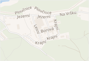 Borová v obci Stráž pod Ralskem - mapa ulice