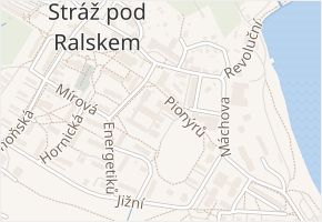 Pionýrů v obci Stráž pod Ralskem - mapa ulice