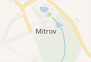 Mitrov v obci Strážek - mapa části obce