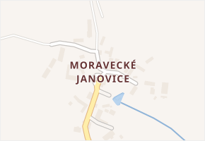 Moravecké Janovice v obci Strážek - mapa části obce