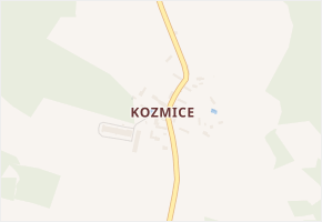 Kozmice v obci Strážiště - mapa části obce