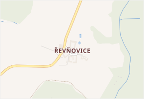 Řevňovice v obci Strážkovice - mapa části obce