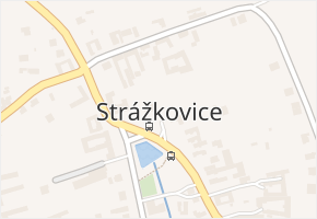 Strážkovice v obci Strážkovice - mapa části obce