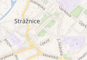 Magnisova v obci Strážnice - mapa ulice