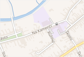 Na Kamenčí v obci Strážnice - mapa ulice