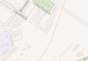 Ořechovka v obci Strážnice - mapa ulice