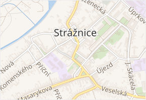 Panská v obci Strážnice - mapa ulice
