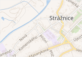 Piaristické náměstí v obci Strážnice - mapa ulice