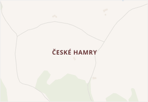 České Hamry v obci Strážov - mapa části obce