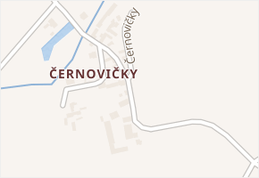 Černovičky v obci Středokluky - mapa ulice