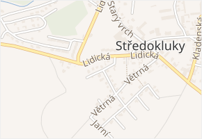 Na Sedmerkách v obci Středokluky - mapa ulice