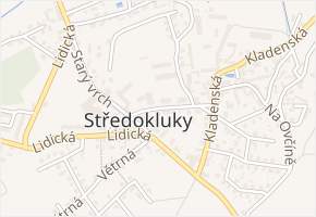 Školská v obci Středokluky - mapa ulice