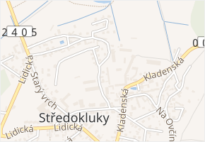 V Chaloupkách v obci Středokluky - mapa ulice