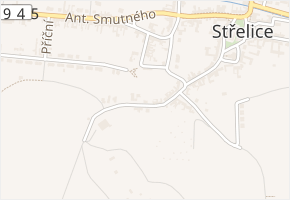 Trpín v obci Střelice - mapa ulice