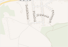 Vanecká v obci Střelice - mapa ulice