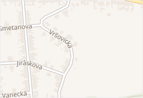 Vršovická v obci Střelice - mapa ulice