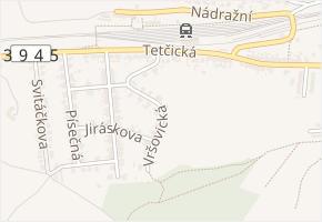 Za Vršovicemi v obci Střelice - mapa ulice