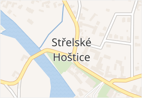 Střelské Hoštice v obci Střelské Hoštice - mapa části obce