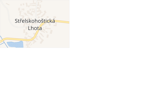 Střelskohoštická Lhota v obci Střelské Hoštice - mapa části obce