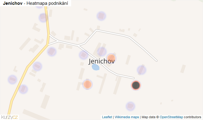 Mapa Jenichov - Firmy v části obce.