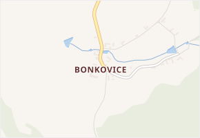 Bonkovice v obci Střezimíř - mapa části obce