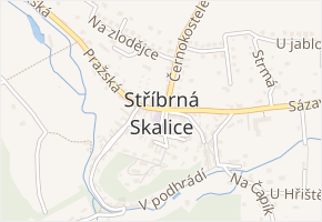 Kostelecká v obci Stříbrná Skalice - mapa ulice