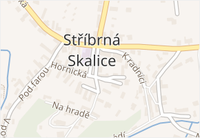 Na městečku v obci Stříbrná Skalice - mapa ulice