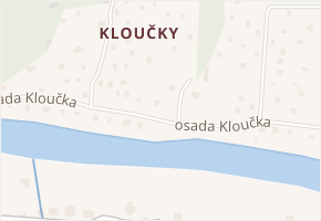 osada Kloučka v obci Stříbrná Skalice - mapa ulice