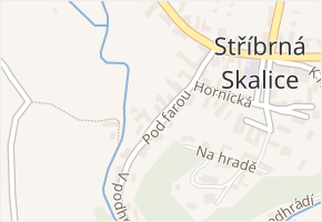 Pod farou v obci Stříbrná Skalice - mapa ulice