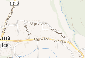 U jabloně v obci Stříbrná Skalice - mapa ulice