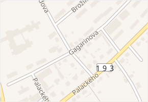 Gagarinova v obci Stříbro - mapa ulice