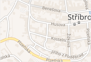Jakoubkova v obci Stříbro - mapa ulice