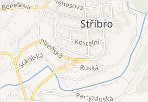 Jiřího z Poděbrad v obci Stříbro - mapa ulice