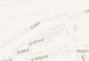Kruhová v obci Stříbro - mapa ulice