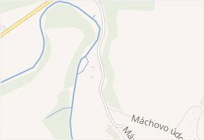 Máchovo údolí v obci Stříbro - mapa ulice