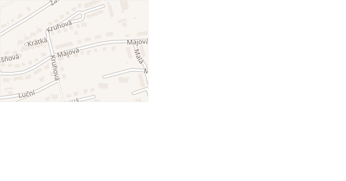 Májová v obci Stříbro - mapa ulice