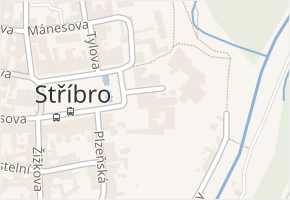 Masarykovo náměstí v obci Stříbro - mapa ulice